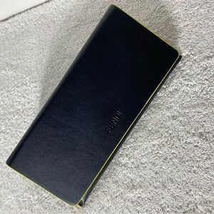 Fendi Black W Yellow Trim Triangle Glasses Case Sunglasses Case Hard Case